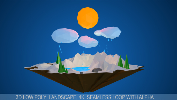 3D Low Poly Landscape