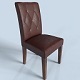 Leather Cushioned Chair PBR - 3DOcean Item for Sale