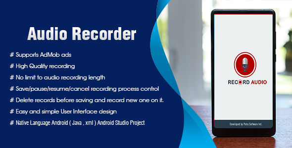Audio recorder Android Admob Ads