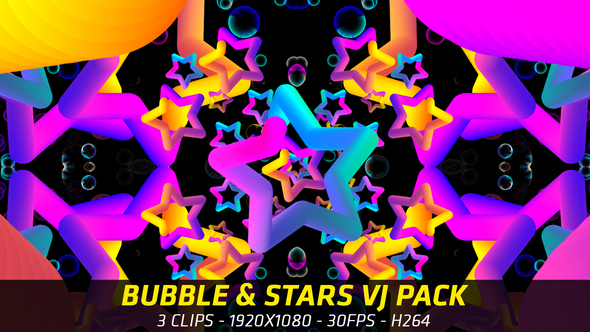 Bubble & Stars VJ Pack