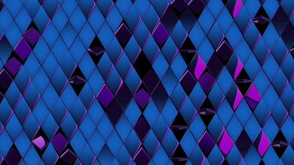 Background of Purple Blue Shiny Rombus