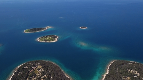 Aerial View of Brijuni Islands, Croatia