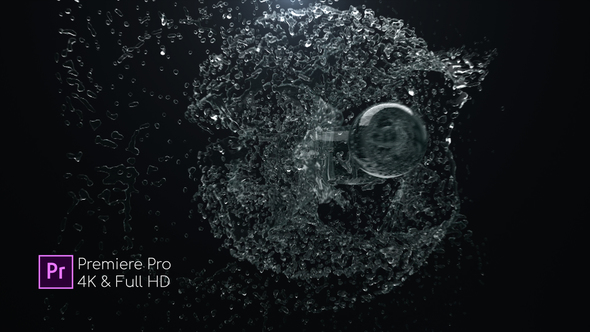 Water Blast Logo - Premiere Pro