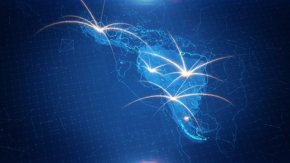 Latin America Map Connections HD alt