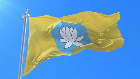 Kalmykia Flag Waving