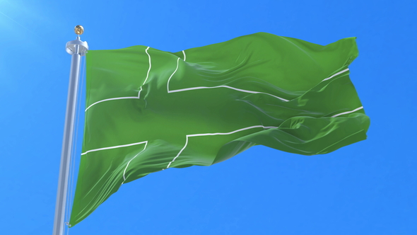 Flag of Ladonia Waving