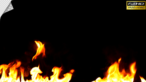 Realistic Fire Line in Super Slow Motion - Alpha Channel v.17 alt