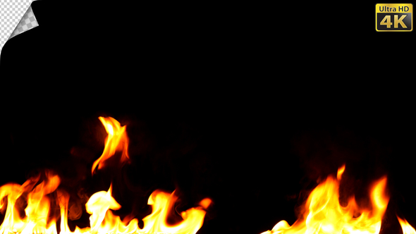 Realistic Fire Line in Super Slow Motion - Alpha Channel v.17 alt