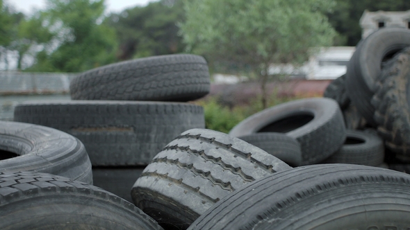 Old Car Rubber, Tire, Wheel