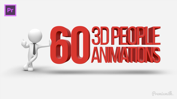 3D People Animations for Premiere Pro - Character Animation Motion Pack