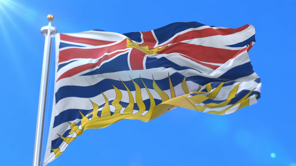 Flag of Canadian Province of British Columbia