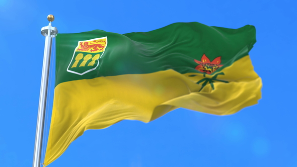 Flag of Canadian Province of Saskatchewan