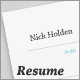 Resumica Resume Set - GraphicRiver Item for Sale