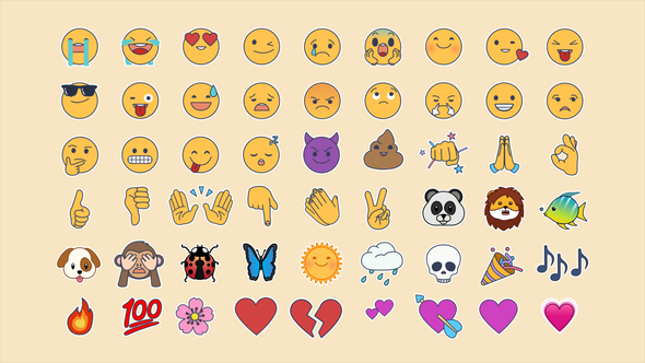 54 Animated Emojis Pack