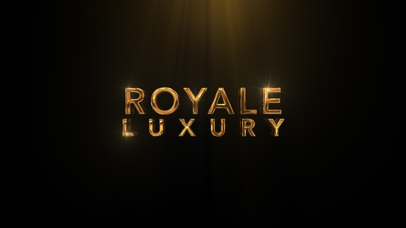 Golden Titles Cinematic  - Royale Luxury Gold Pack alt