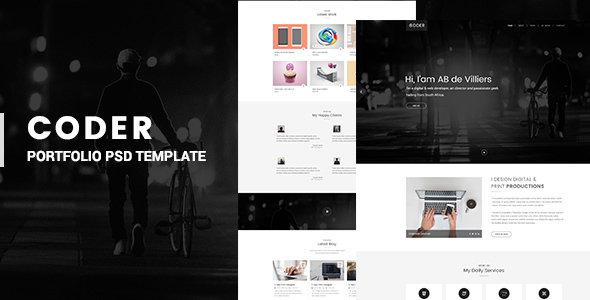 Coder - Personal Portfolio PSD Template