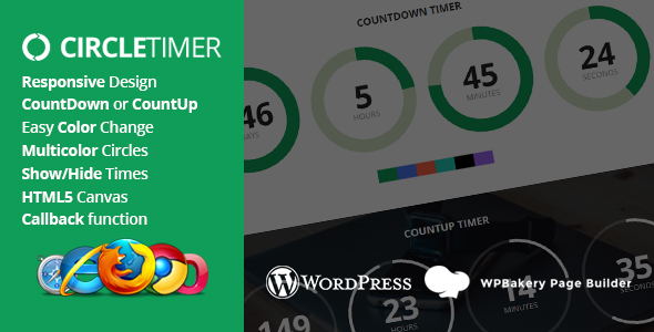 CircleTimer - Addon for WPBakery Page Builder