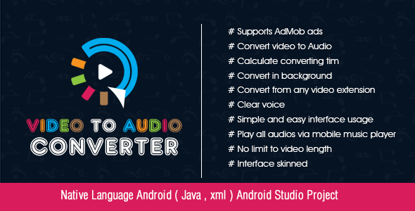 Video to Audio converter