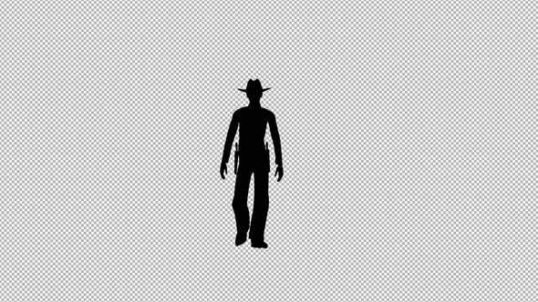 Cowboy Walk Silhouette alt
