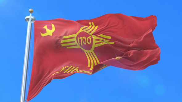Flag of Albuquerque City in United States of America alt