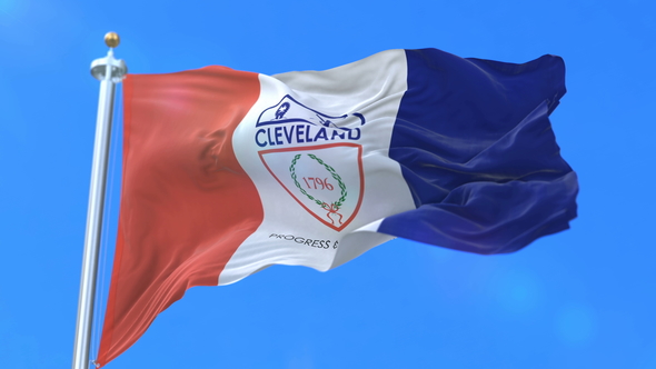 Flag of Cleveland City of United States of America