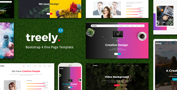 Treely - One Page Parallax