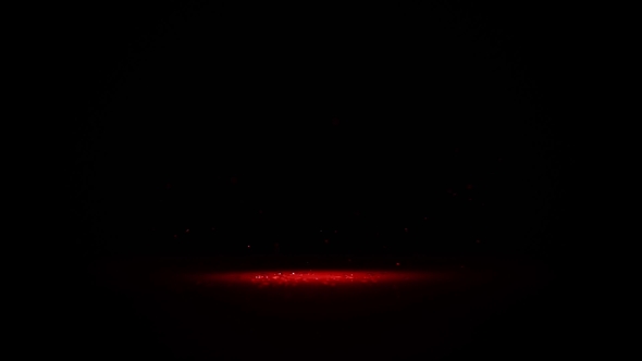 Water Drop in Red Light Point on Black Background. Crime Scene Blood Drops