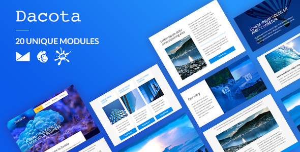 Dacota Email-Template + Online Builder