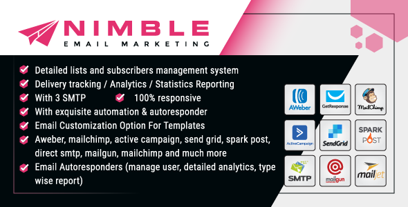 Nimble Bulk Email Marketing Web Application For Business – Php Laravel Script