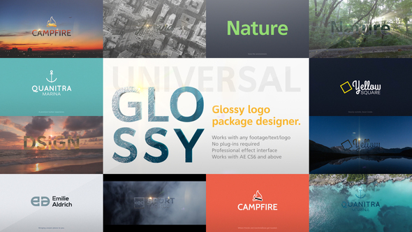 Glossy - Universal Logo Package Designer