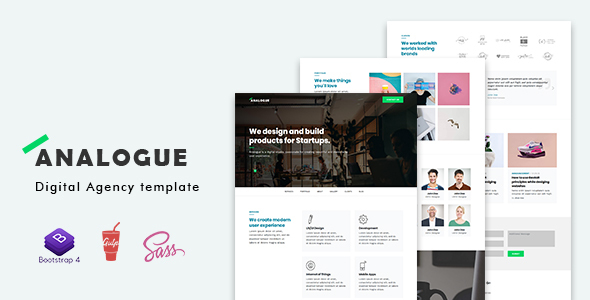 Analogue - Digital Agency template