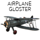 Airplane GLOSTER GLADIATOR, PLANE - 3DOcean Item for Sale