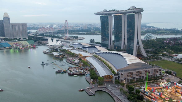 Singapore Sunset Marina Bay Sand