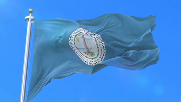 Flag of Virginia Beach City of United States of America