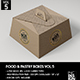 Food Pastry Boxes Vol.5: Kraft Carrier Boxes | Take Out Packaging Mock Ups - GraphicRiver Item for Sale