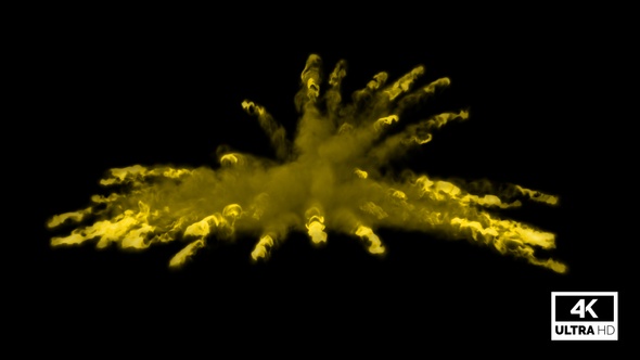 Yellow Smoke Explosion