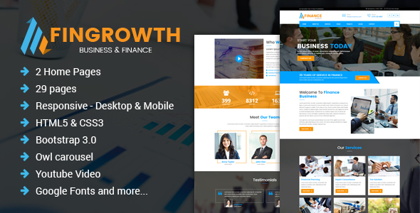 FinGrowth - Business & Finance HTML Template