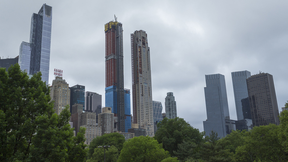 New York Buildings from Central Park