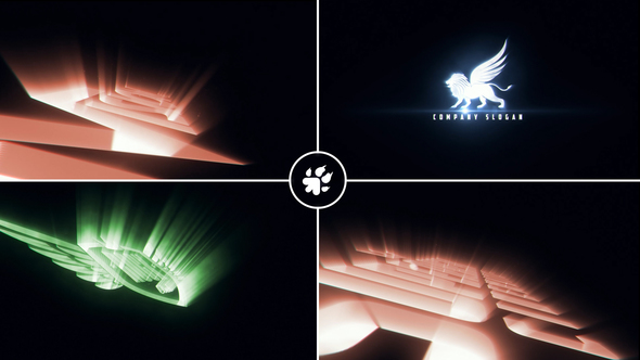 Cinematic Light Rays Logo v3 alt