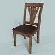 Wooden Chair PBR low-poly 3d model - 3DOcean Item for Sale