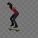 Woman Skateboard Jumps In The Air Pack 6In 1 - VideoHive Item for Sale