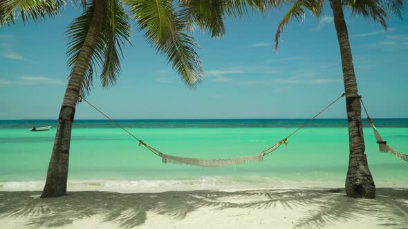 Sandy Beach and Tropical Sea