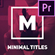 Different / Minimal Art Titles for Premiere Pro - VideoHive Item for Sale