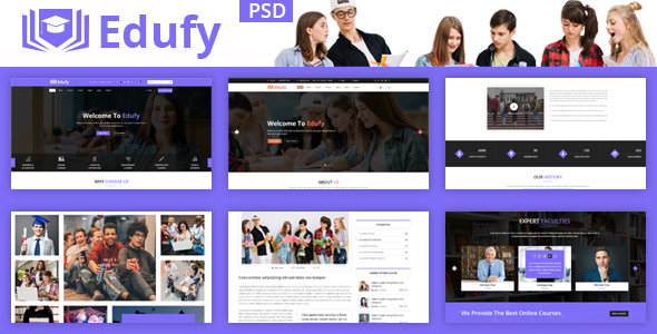 Edufy Education Courses PSD Template