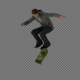 The Boy Jump Up On The Skateboard And Rotate  360 Pack 6In1 - VideoHive Item for Sale