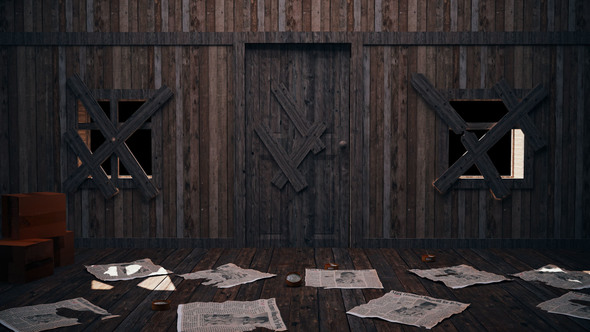 Mystery Dark Opening Door Horror Style alt