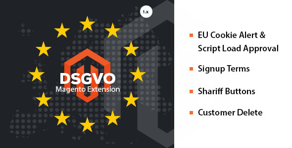 DSGVO / GDPR 4 in 1 Magento 1.9 Extension