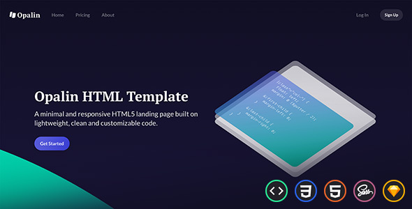 Opalin - Startup HTML Template