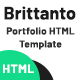 Brittanto - Personal Portfolio HTML5 Template - ThemeForest Item for Sale