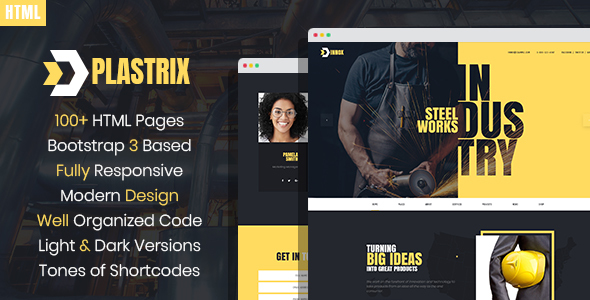 Plastrix - Industrial Company HTML Template